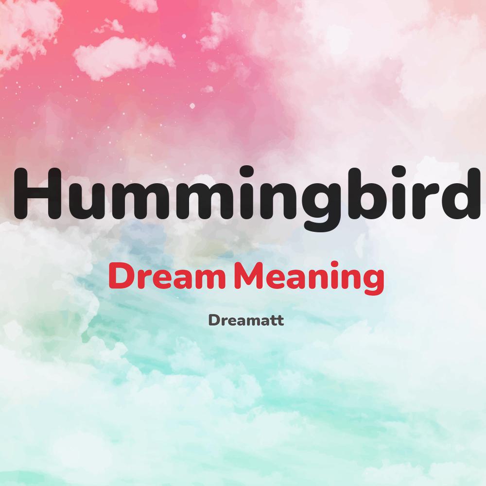 what is the spiritual meaning of Hummingbird in dreams, dreaming about Hummingbird