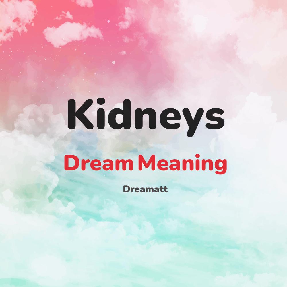 what is the spiritual meaning of Kidneys in dreams, dreaming about Kidneys