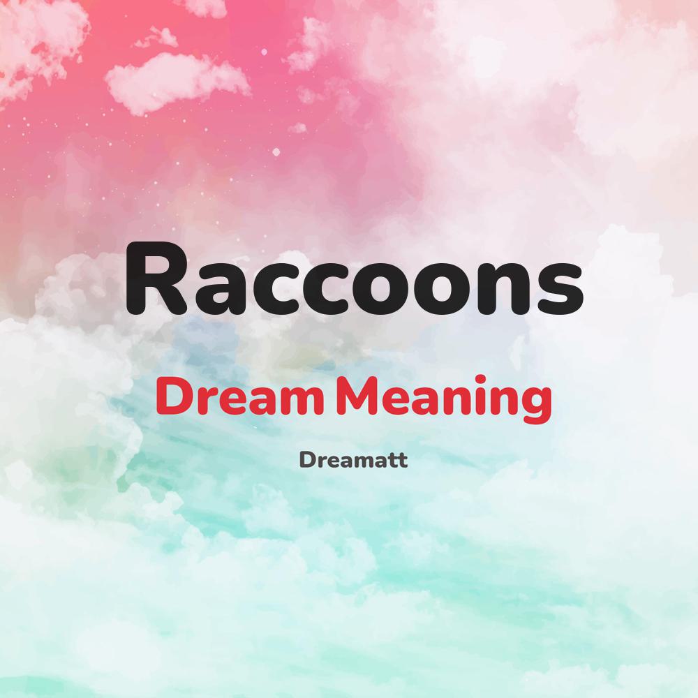 what is the spiritual meaning of Raccoons in dreams, dreaming about Raccoons