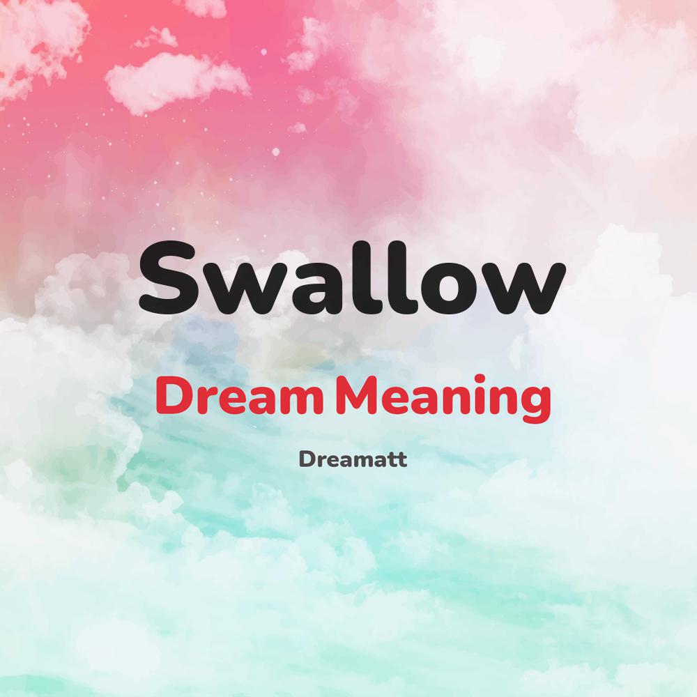 what is the spiritual meaning of Swallow in dreams, dreaming about Swallow