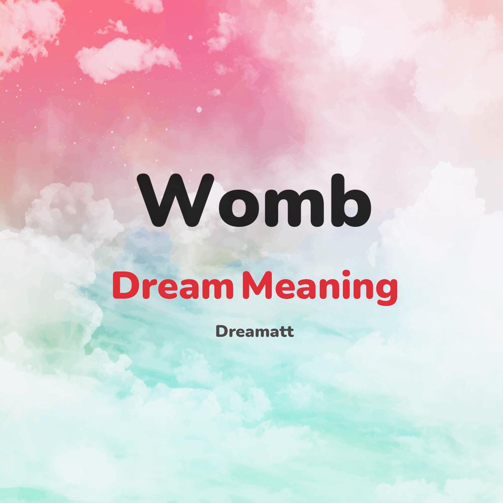 what is the spiritual meaning of Womb in dreams, dreaming about Womb